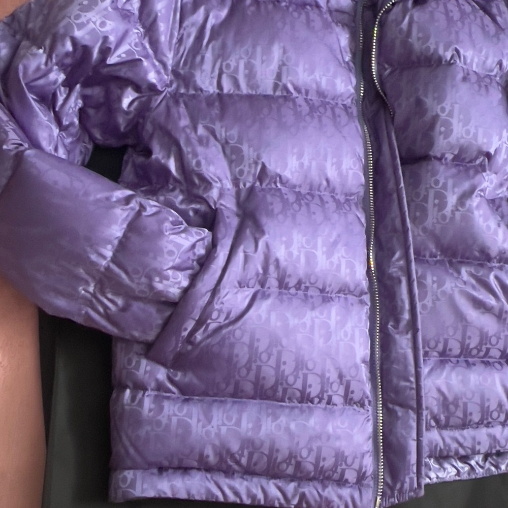 Dior Oblique Purple Puffer Jacket - Picture 8 of 10
